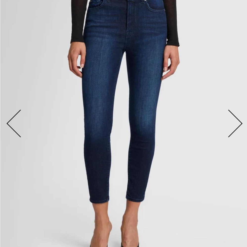 7 For All Mankind dark Blue Skinny Jeans